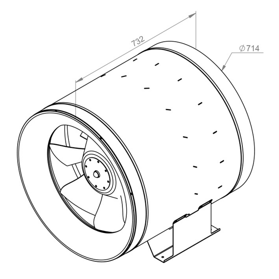 Potrubní ventilátor Etaline 710/20760 EC, EL 710 EC 10